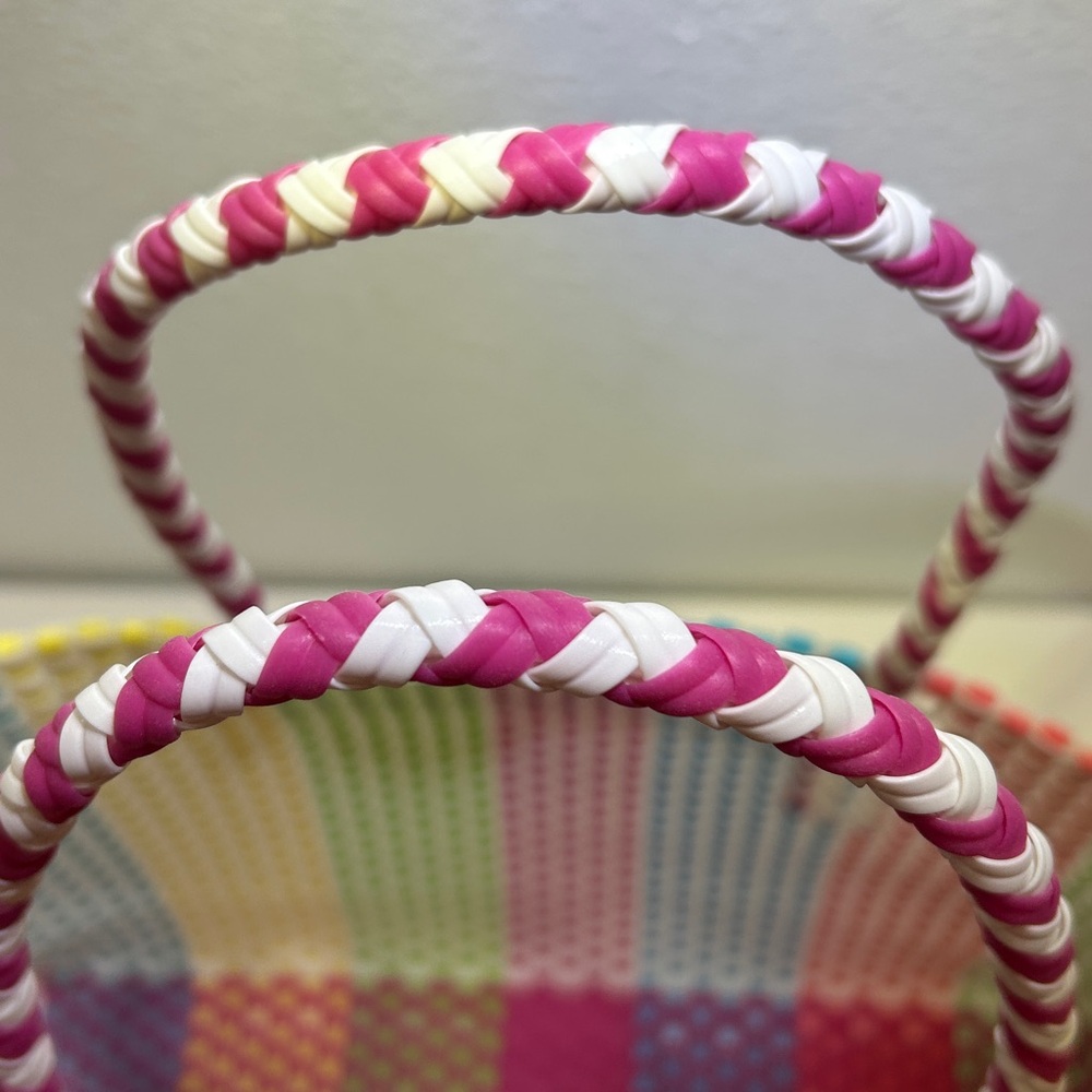 NWOT Lilly Pulitzer Vibrant Multicolored Woven Oversized Tote Bag - Picture 7 of 10